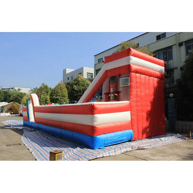 Inflatable Christmas theme fun city-10x5x4.15m