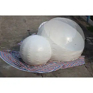 inflatable white bubble ball-5+2.5+2m