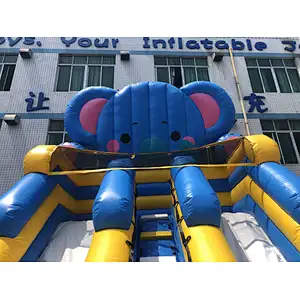 inflatable elephant water slide-5x4x6m