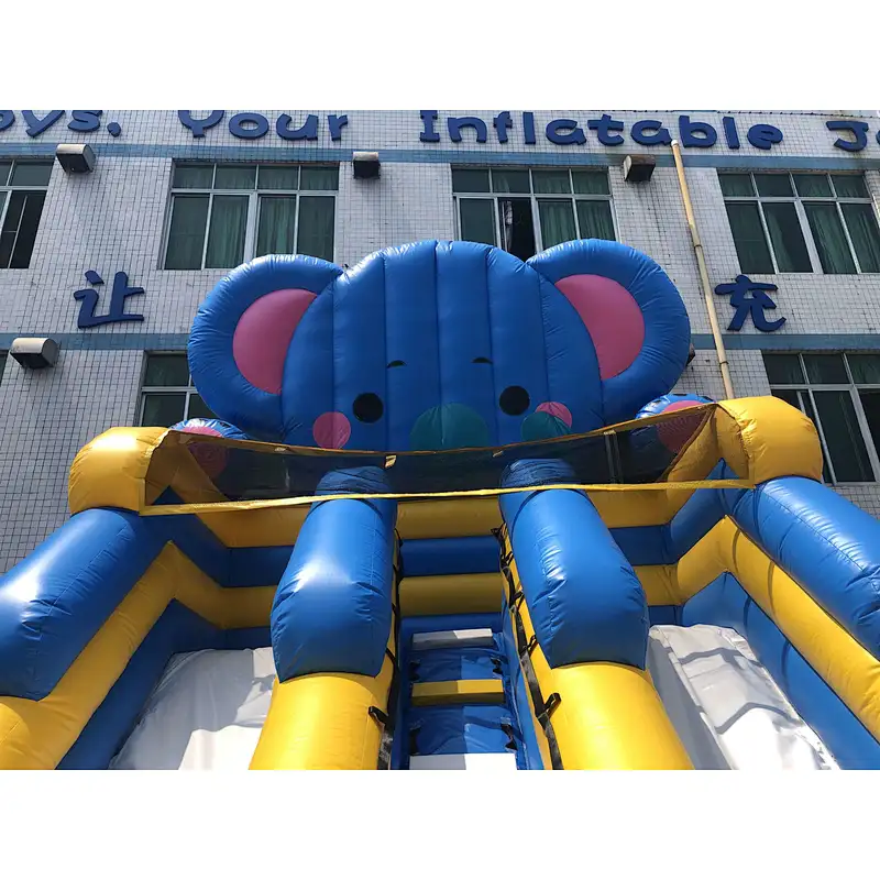 inflatable elephant water slide-5x4x6m