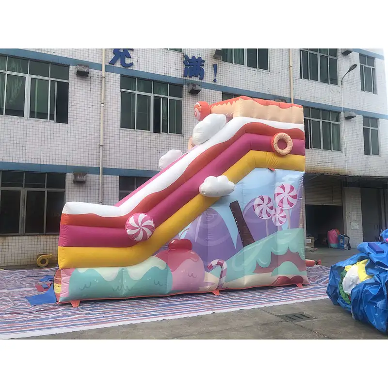 inflatable candy theme water slide-6x4.5x5.5m