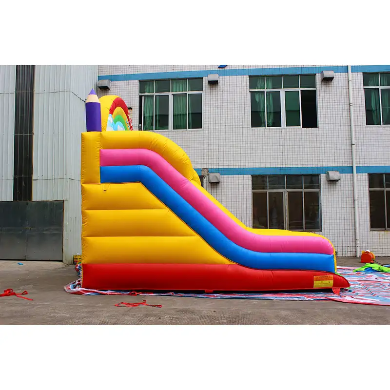 inflatable rainbow theme slide-6x4x5m