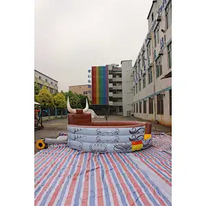 Inflatable mechanical bull mat-4x4m