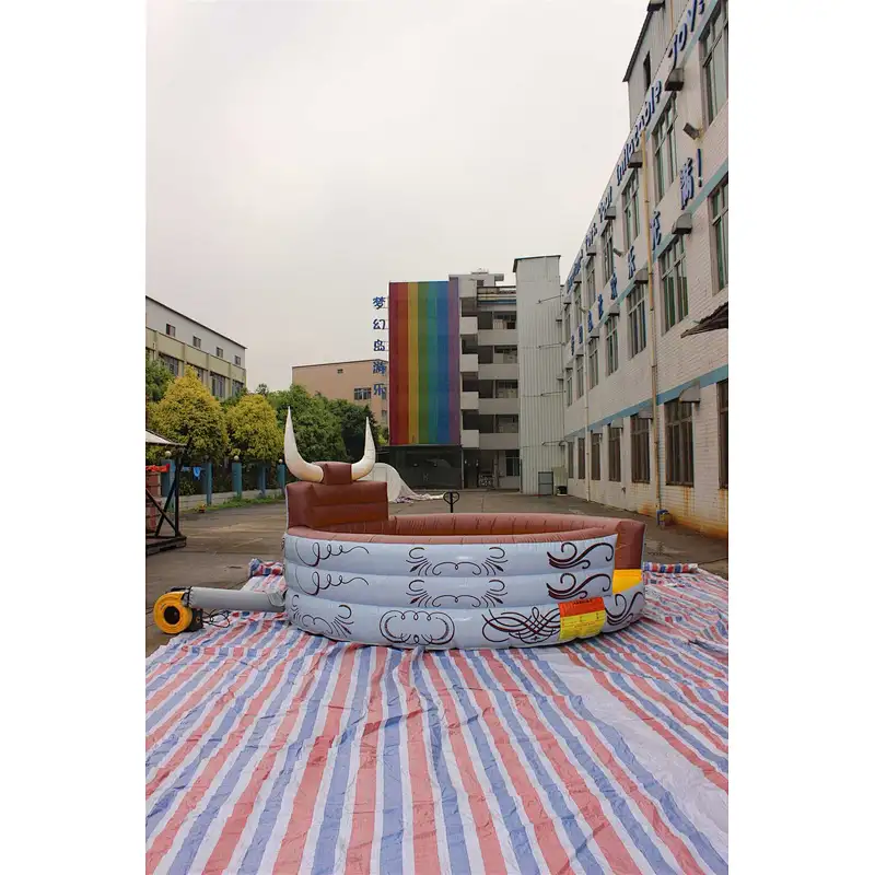 Inflatable mechanical bull mat-4x4m