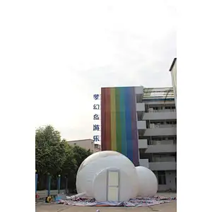 inflatable white bubble ball-5+2.5+2m