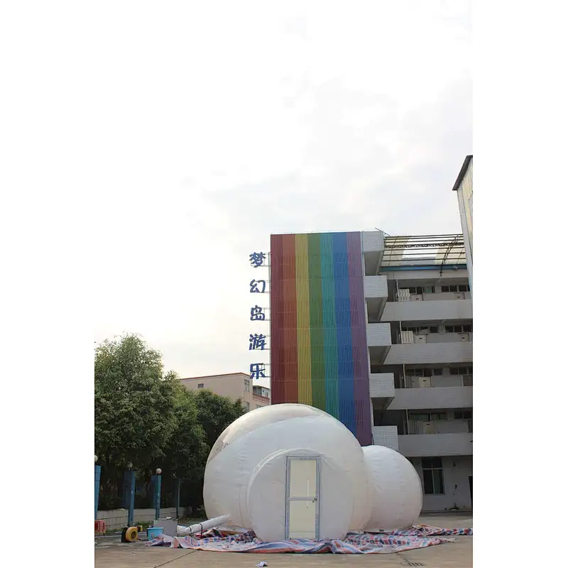 inflatable white bubble ball-5+2.5+2m