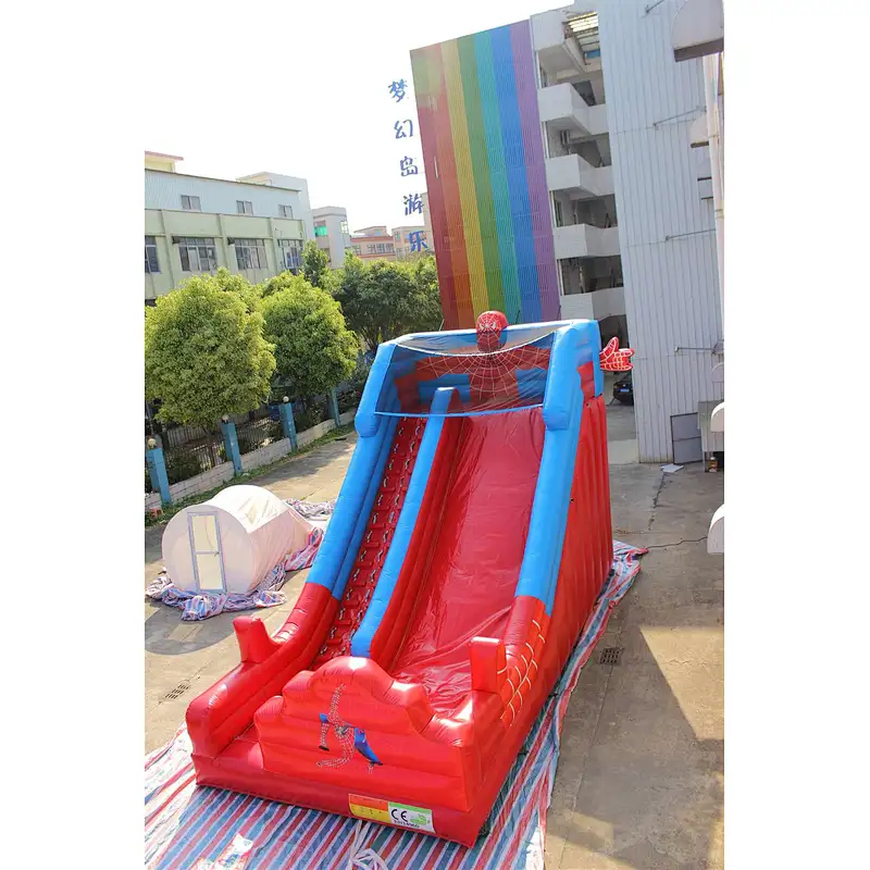 Inflatable spider man slide-8x4x5.5m