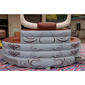 Inflatable mechanical bull mat-4x4m