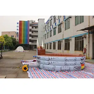 Inflatable mechanical bull mat-4x4m