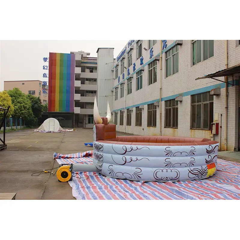 Inflatable mechanical bull mat-4x4m