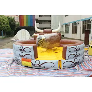 Inflatable mechanical bull mat-4x4m