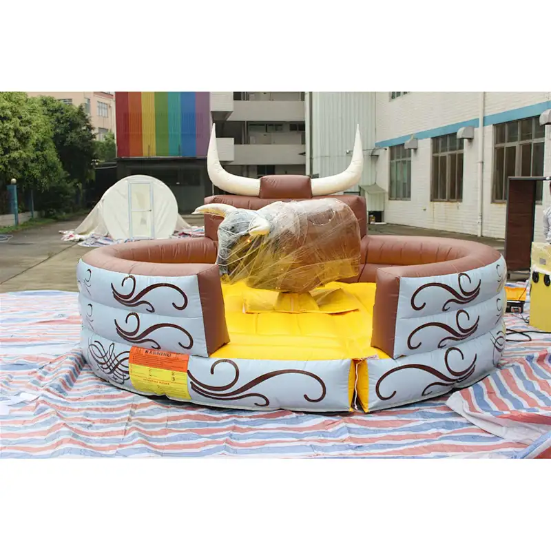 Inflatable mechanical bull mat-4x4m