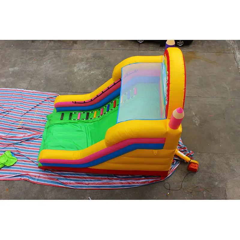 inflatable rainbow theme slide-6x4x5m