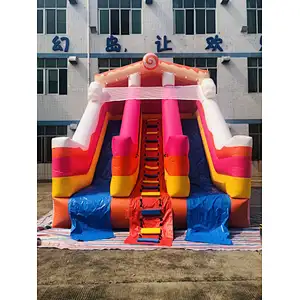 inflatable candy theme water slide-6x4.5x5.5m