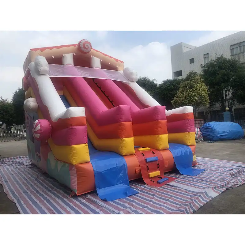 inflatable candy theme water slide-6x4.5x5.5m