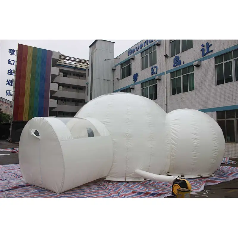 Inflatable white bubble ball-5+3+2m