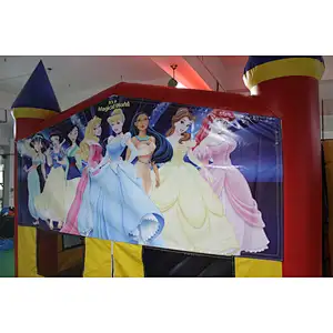 Inflatable basic bouncer with velcro-6x5x4m