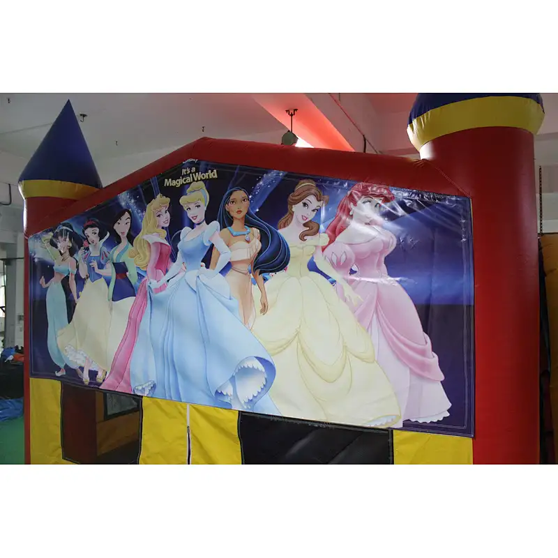 Inflatable basic bouncer with velcro-6x5x4m