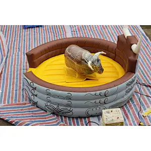 Inflatable mechanical bull mat-4x4m