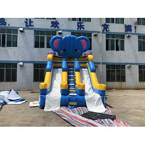 inflatable elephant water slide-5x4x6m