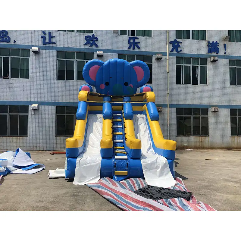 inflatable elephant water slide-5x4x6m