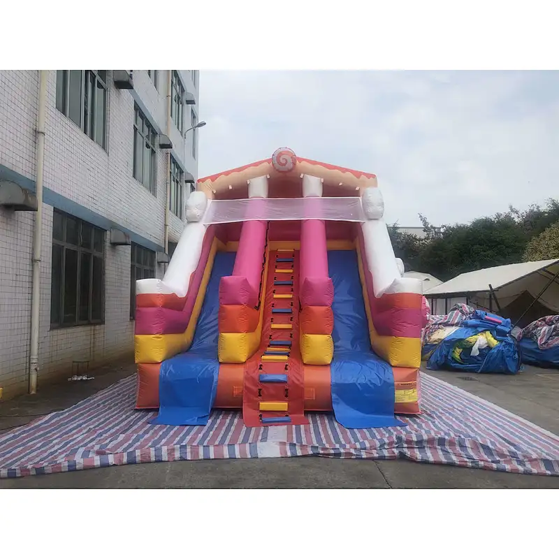 inflatable candy theme water slide-6x4.5x5.5m