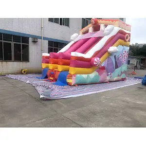 inflatable candy theme water slide-6x4.5x5.5m