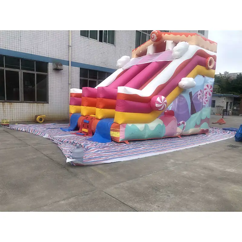 inflatable candy theme water slide-6x4.5x5.5m