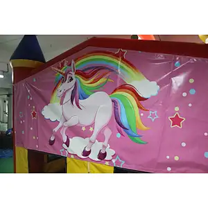 Inflatable basic bouncer with velcro-6x5x4m