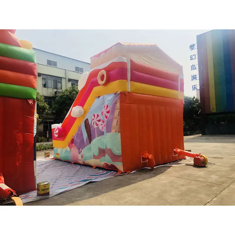 inflatable candy theme water slide-6x4.5x5.5m