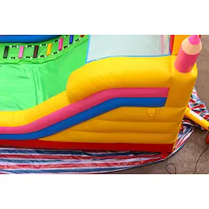 inflatable rainbow theme slide-6x4x5m