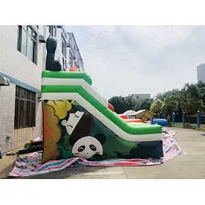 Inflatable customized panda,lion, candy theme water slide