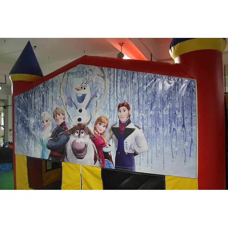 Inflatable basic bouncer with velcro-6x5x4m
