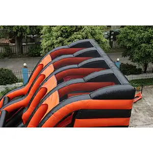 Inflatable red n black obstacle course