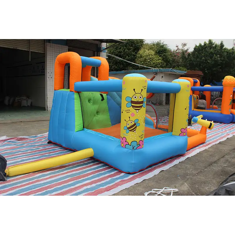 inflatable oxford cloth bee theme bouncer with slide