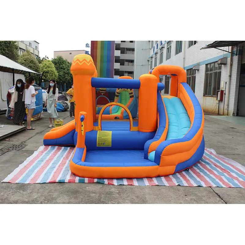 inflatable oxford cloth bouncer with slide-340x340x215cm