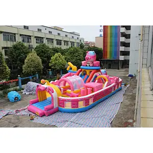 Inflatable piggy fun city-16x8x7m