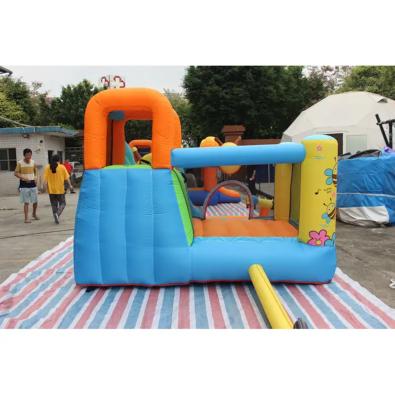 inflatable oxford cloth bee theme bouncer with slide