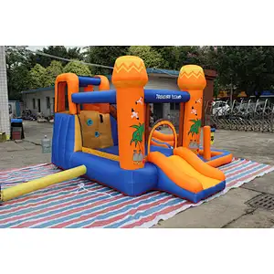 inflatable oxford cloth bouncer with slide-340x340x215cm