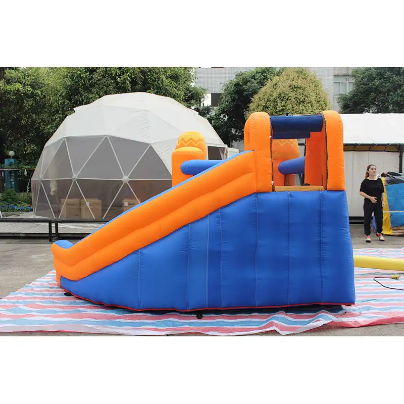 inflatable oxford cloth bouncer with slide-340x340x215cm