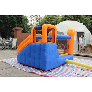 inflatable oxford cloth bouncer with slide-340x340x215cm