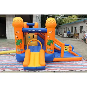 inflatable oxford cloth bouncer with slide-340x340x215cm