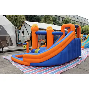 inflatable oxford cloth bouncer with slide-340x340x215cm