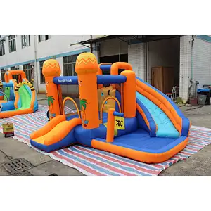 inflatable oxford cloth bouncer with slide-340x340x215cm