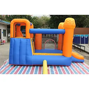 inflatable oxford cloth bouncer with slide-340x340x215cm