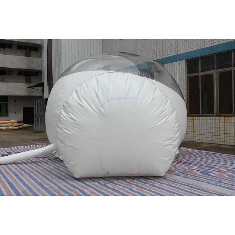 Inflatable white bubble ball-Dia:4m Tunnel:1.5m