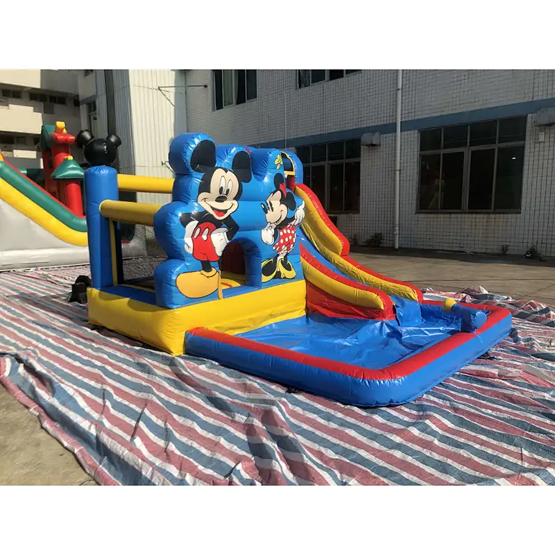 Inflatable mickey and minnie theme bouncer-4x3x2.3m