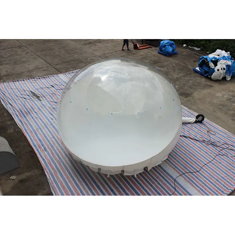 Inflatable white bubble ball-Dia:4m Tunnel:1.5m