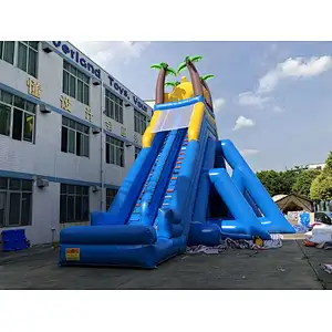 inflatable giant bear water slide-42x10x10m