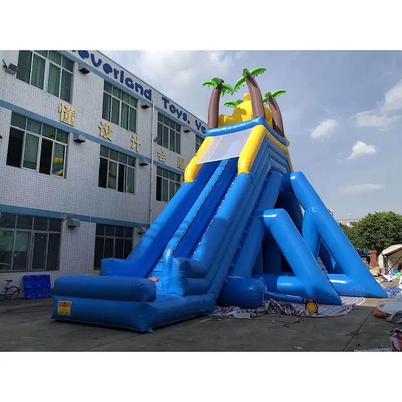 inflatable giant bear water slide-42x10x10m